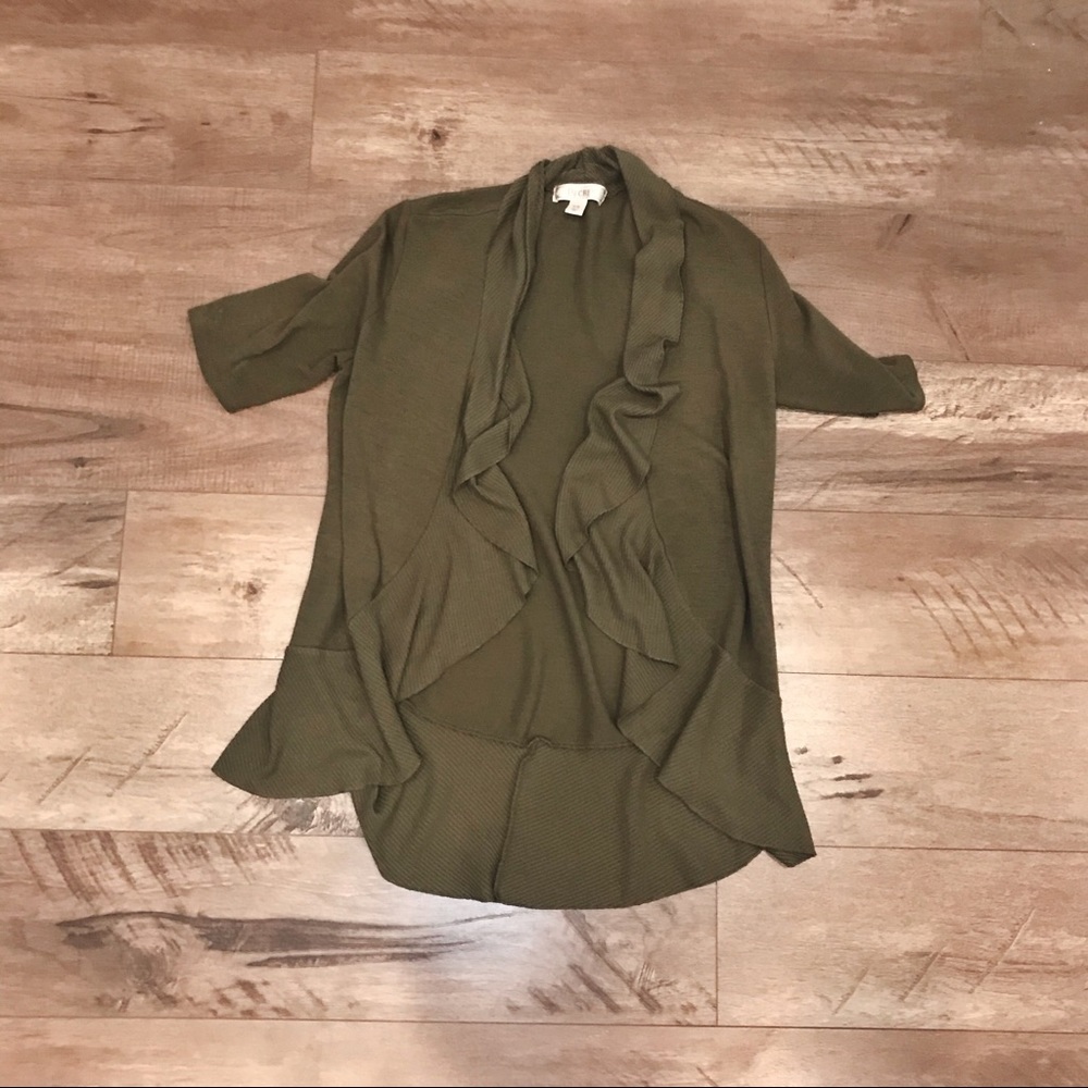 DECREE OLIVE CARDIGAN